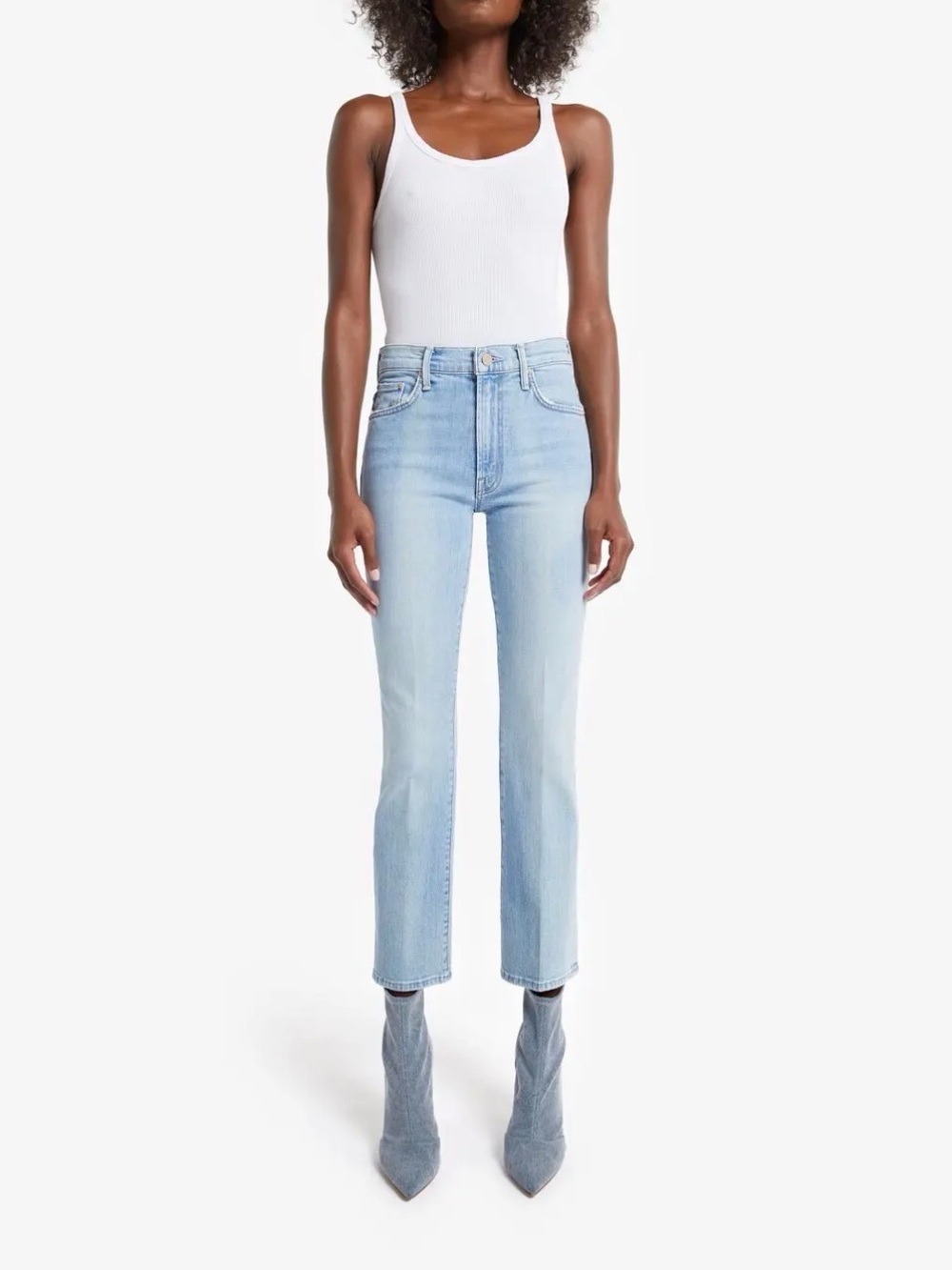 MOTHER The Insider Ankle Zapped Jeans Sz 26